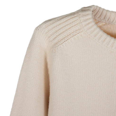 C.P. Company Cotton/Nylon Knit Sweater Gauze White 103 13CMKN208A-006375A Degli Uberti